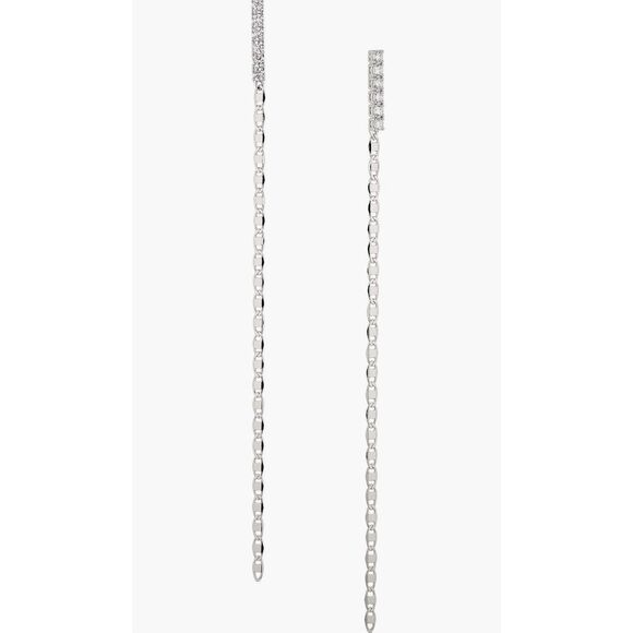 Nadri Isle Linear Cubic Zirconia Drop Earrings - Picture 1 of 4